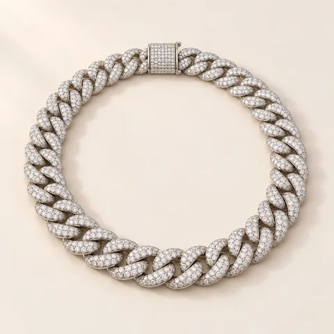 Cuban chain and iced-out jewelry design inspiration.