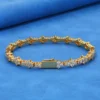 6.5mm Cluster Moissanite Tennis Bracelet, product design view 4.