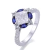 Asscher Lab-Grown Diamond Ring shown in the product photograph.