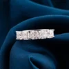 Asscher Lab-Grown Diamond Ring in Gold shown in the product photograph.