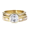 Additional product photograph showing the ring design, setting and band.