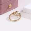Additional product photograph showing the ring design, setting and band.