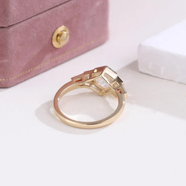 Additional product photograph showing the ring design, setting and band.