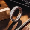 Additional product photograph showing the ring design, setting and band.