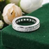 Asscher Moissanite Ring in Gold shown in the product photograph.