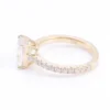 Additional product photograph showing the ring design, setting and band.