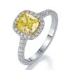 Additional product photograph showing the ring design, setting and band.