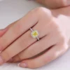 Cushion Lab-Grown Diamond Ring shown in the product photograph.