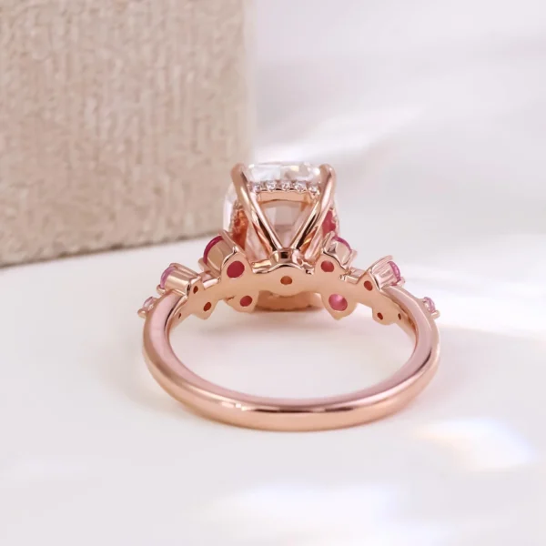 Additional product photograph showing the ring design, setting and band.