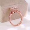 Additional product photograph showing the ring design, setting and band.
