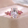 Cushion Lab-Grown Diamond Ring in Gold shown in the product photograph.