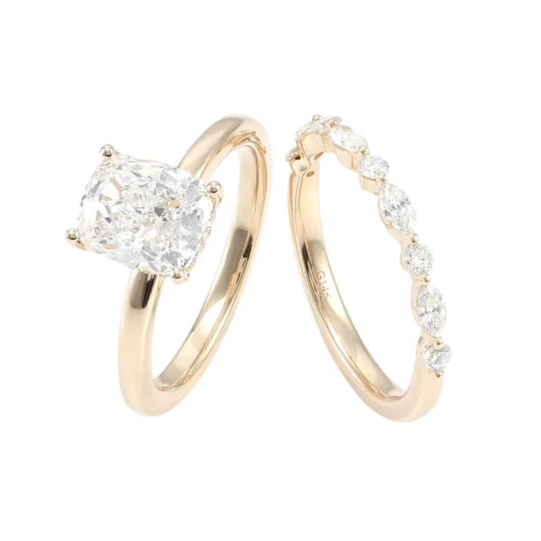 Additional product photograph showing the ring design, setting and band.