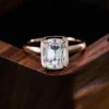 Additional product photograph showing the ring design, setting and band.