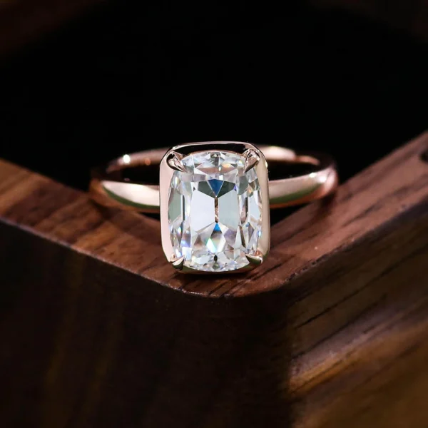Additional product photograph showing the ring design, setting and band.