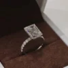 Additional product photograph showing the ring design, setting and band.