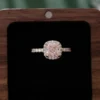 Additional product photograph showing the ring design, setting and band.