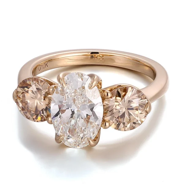 Additional product photograph showing the ring design, setting and band.