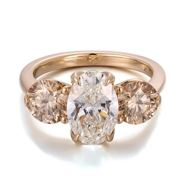 Additional product photograph showing the ring design, setting and band.