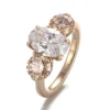 Additional product photograph showing the ring design, setting and band.