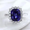 Cushion Sapphire Ring shown in the product photograph.