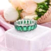 Additional product photograph showing the ring design, setting and band.