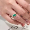 Additional product photograph showing the ring design, setting and band.