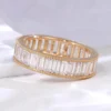 Emerald Lab-Grown Diamond Eternity Ring in 18K Solid Gold shown in the product photograph.