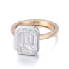 Additional product photograph showing the ring design, setting and band.