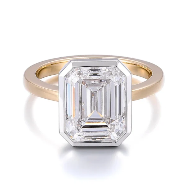 Emerald Lab-Grown Diamond Ring shown in the product photograph.