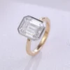 Additional product photograph showing the ring design, setting and band.