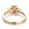 Additional product photograph showing the ring design, setting and band.