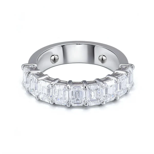 Additional product photograph showing the ring design, setting and band.