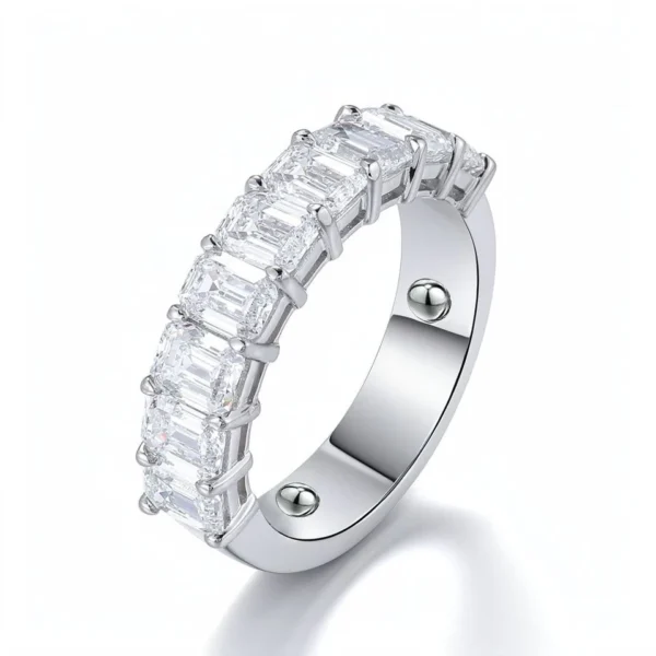 Additional product photograph showing the ring design, setting and band.