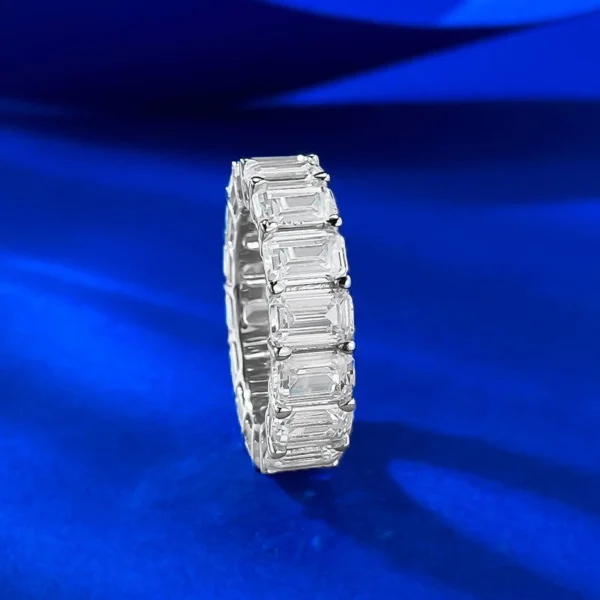 Additional product photograph showing the ring design, setting and band.