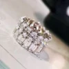 Additional product photograph showing the ring design, setting and band.