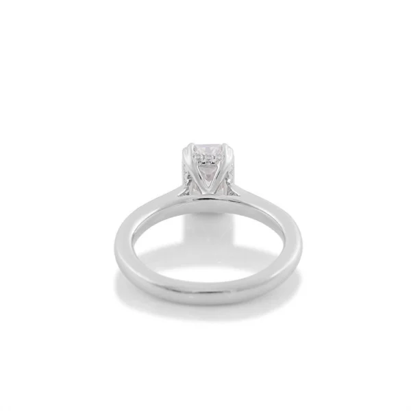Additional product photograph showing the ring design, setting and band.