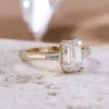 Additional product photograph showing the ring design, setting and band.
