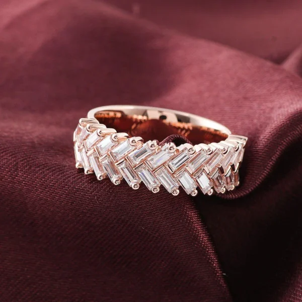 Additional product photograph showing the ring design, setting and band.