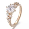 Additional product photograph showing the ring design, setting and band.