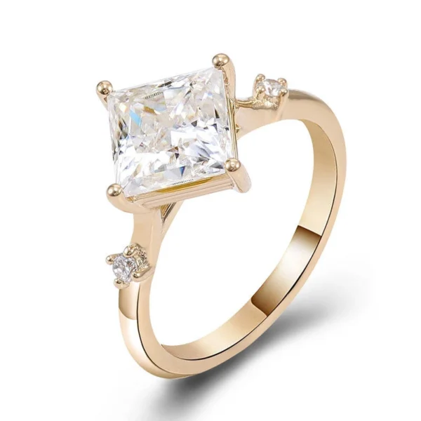 Additional product photograph showing the ring design, setting and band.