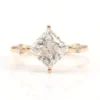 Product photograph showing the princess solitaire ring.