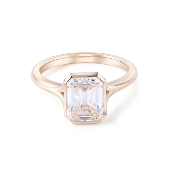 Additional product photograph showing the ring design, setting and band.