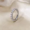 Additional product photograph showing the ring design, setting and band.