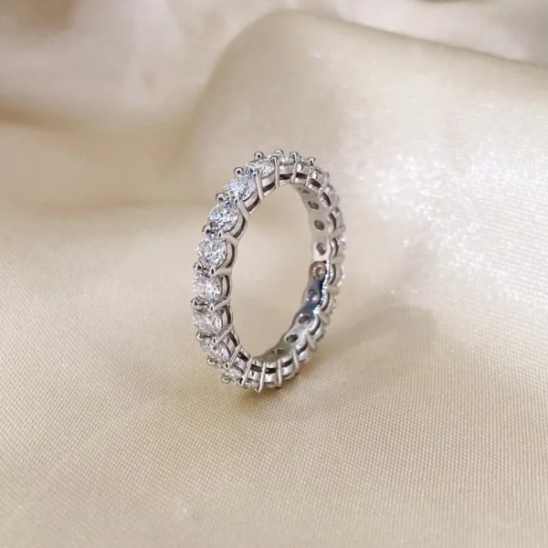 Additional product photograph showing the ring design, setting and band.