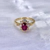 Additional product photograph showing the ring design, setting and band.
