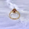 Additional product photograph showing the ring design, setting and band.