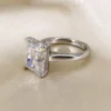 Additional product photograph showing the ring design, setting and band.