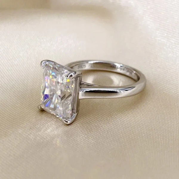 Additional product photograph showing the ring design, setting and band.