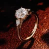 Additional product photograph showing the ring design, setting and band.