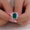 Additional product photograph showing the ring design, setting and band.